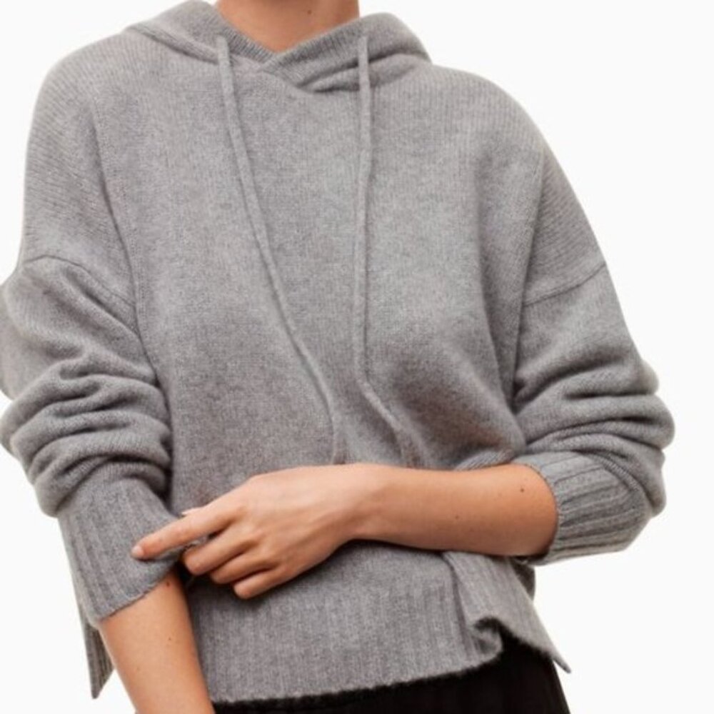 The Group by Babaton Luxe Cashmere Hoodie Gray